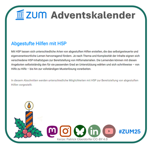 Abgestufte Hilfen mit H5P