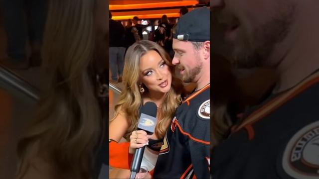 NHL Reporter Visits Honda Center to Interview Fans #nhl #nhlhighlights #anaheimducks #funnyshorts