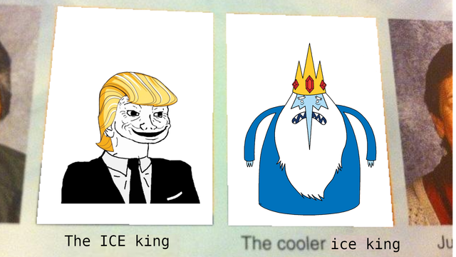 The ICE king versus The cooler ice king. Using the Daniel... the cooler Daniel meme template