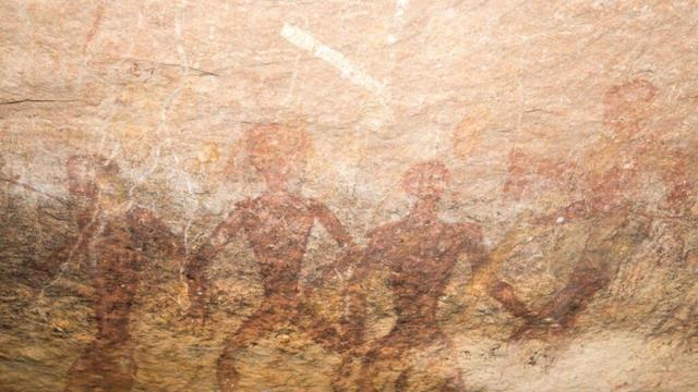 Prehistoric neanderthal drawings