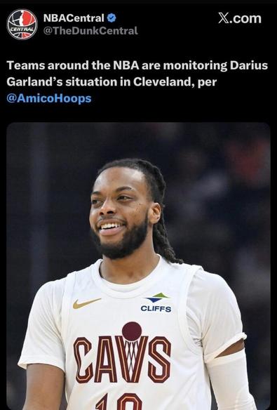 teams are monitoring darius garland