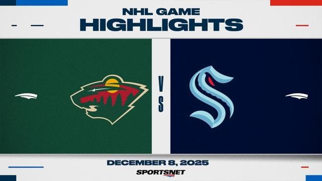 NHL Highlights | Wild vs. Kraken - December 8, 2025