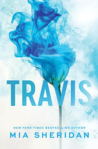 The cover of the book Travis by Mia Sheridan

This cover depicts a blue rose dissolving into blue smoke on a white background