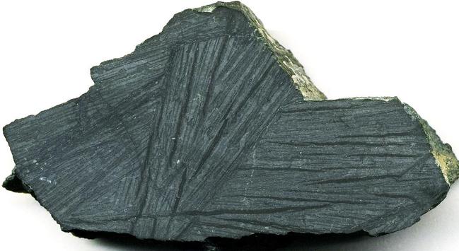 Échantillon de komatiite de la localité type de Komati (Afrique du Sud) montrant la texture spinifex. Il est daté de 3,48 milliards d’années environ. CC BY James St. John.