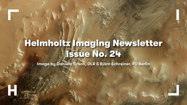 Visual to promote Helmholtz Imaging Newsletter