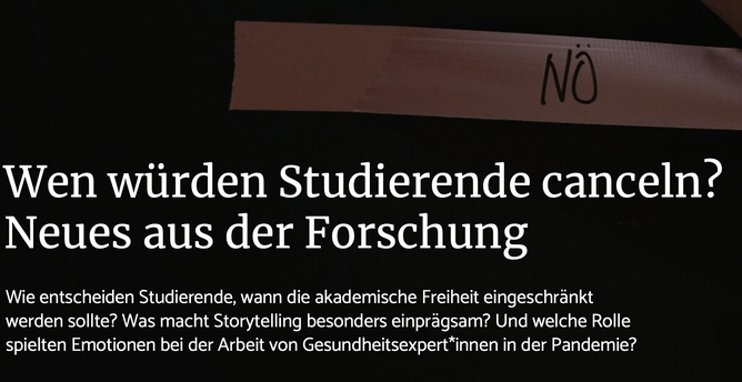 Im Hintergrund eine zugeklebte Tür, auf dem Klebeband steht "Nö"