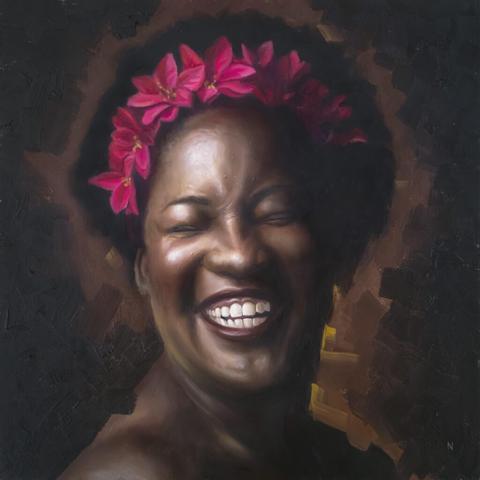 Joy, jelbs (me), oils, 2023