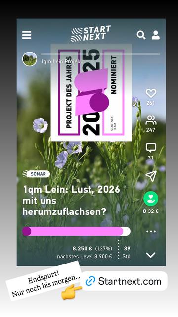 Startnextseite der Kampagne