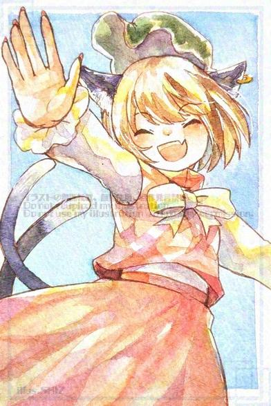 使用画材：透明水彩