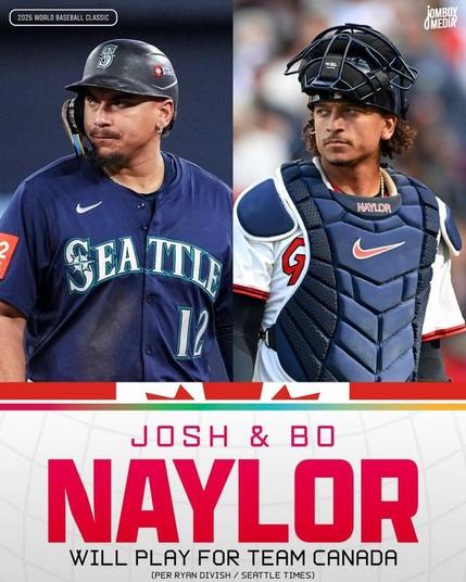[Ryan Divish] Josh and Bo Naylor to play for Team Canada in the 2026 World Baseball Classic.