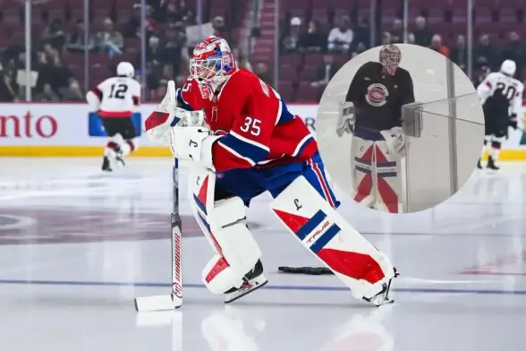 Big update on Sam Montembeault emerges live from practice, putting circulating rumours to rest