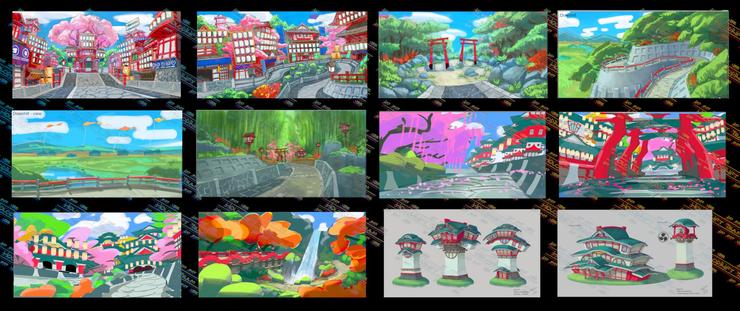 Digital concept art for unreleased racing game.