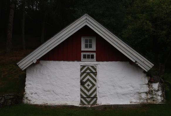 Et hus fra en museumssamling i Agder, Norge.