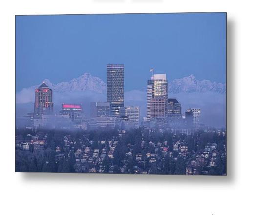 As the early morning fog rolled in, the bustling downtown Seattle area was transformed into a hazy, dreamlike cityscape.
From a distance, the tall buildings were barely visible, their tops just barely peaking through the thick blanket of fog at times. It was as if the city had been enveloped in a white, mystical cloak, creating an otherworldly atmosphere.
The telephoto lens captured the scene perfectly from a distance, enhancing the ethereal quality of the fog as it swirled and danced around the buildings.

The telephoto view allowed for a unique perspective on the city, showcasing the beauty and mystery of the fog as it clung to the tops of the buildings. It was a breathtaking sight, one that could only be truly appreciated from a distance. As the sun began to rise, the fog slowly started to dissipate, revealing the familiar skyline of Seattle.