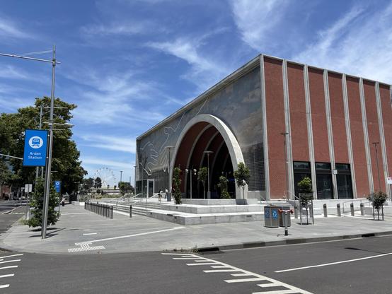 Arden station from outside.