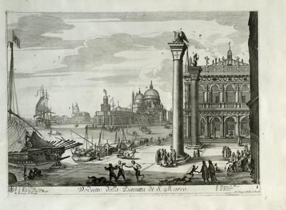 Domenico Lovisa -- Il Gran Teatro di Venezia -- plate 05 -- Veduta della Piazzetta di S. Marco