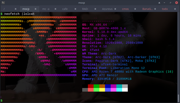 neofetch output of bad LQ gigabye miniPC