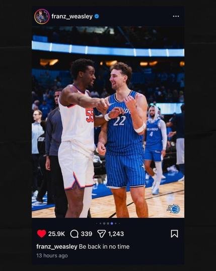 Classy move by Franz