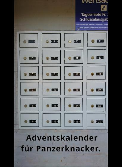 24 Kleine Schlüsseltresore für Wertsachen in der Lorraine Badi Bern