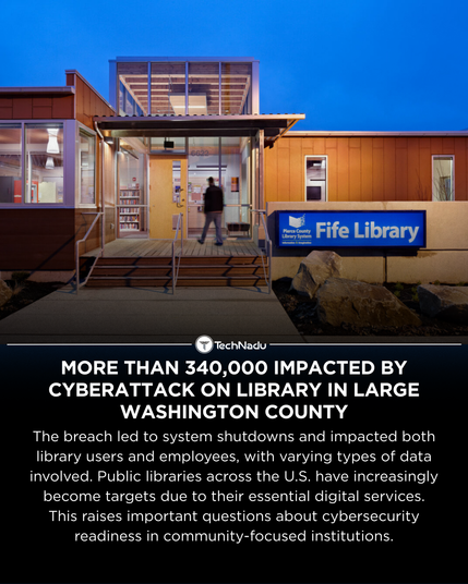 More than 340,000 impacted by cyberattack on library in large Washington county