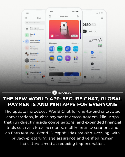 The new World App: secure chat, global payments and Mini Apps for everyone