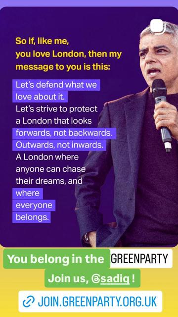 #London #diverse #Inclusive #multicultural #liberal #cosmopolitana
Message for
#Sadiq #MayorOfLondon: join.greenparty.org.uk