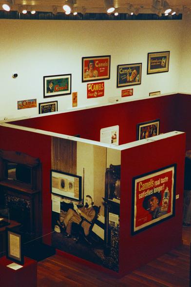 This red makes me want to die I love it so much. It's so dark, so red. I didn't even touch this one that much. I didn't want to. They sent it like this. This is from part of the museum dedicated to, you guessed it, tobacco and cigarettes. Good old North Carolina.