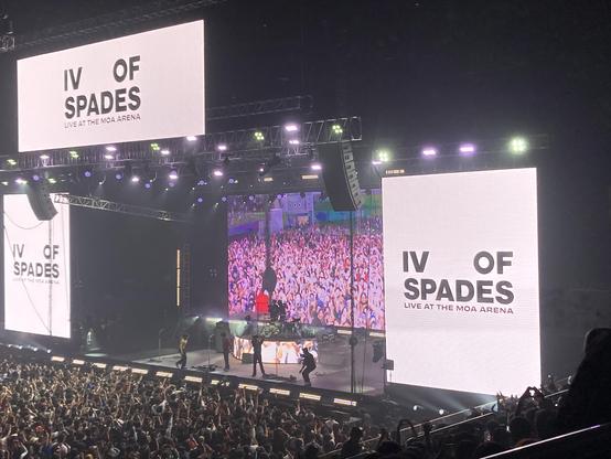 Stage at the IV of Spades concert last night