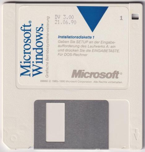 Windows 3.0 für IBM-PC: Diskette Nr. 1