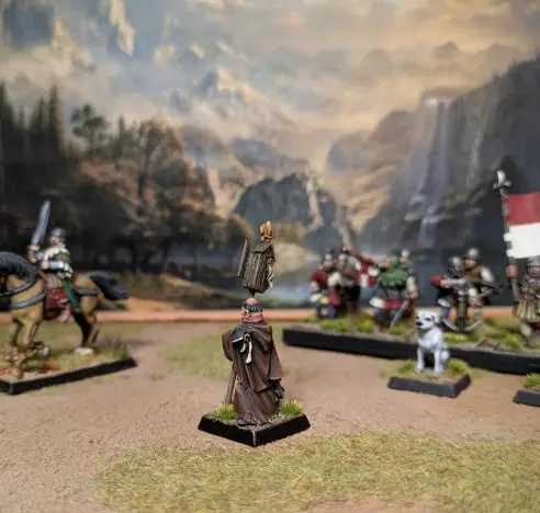 El mismo monje pero mirando hacia la izquierda