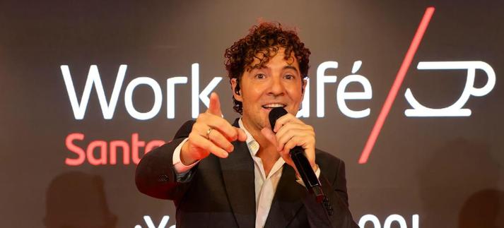 David Bisbal en el Work Cafe Santander