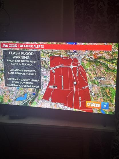 King5 flood risk map