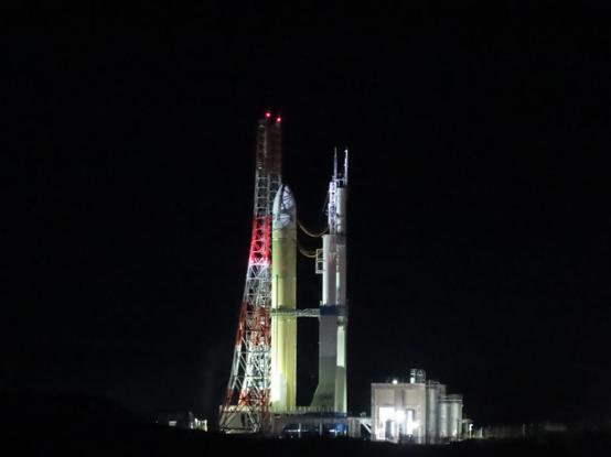 La H3 sur son pas de tir au Tanegashima Space Center (Japon) (crédit NVS)