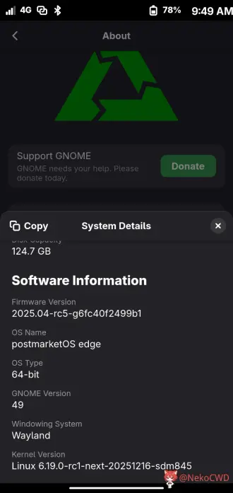 System details screenshot