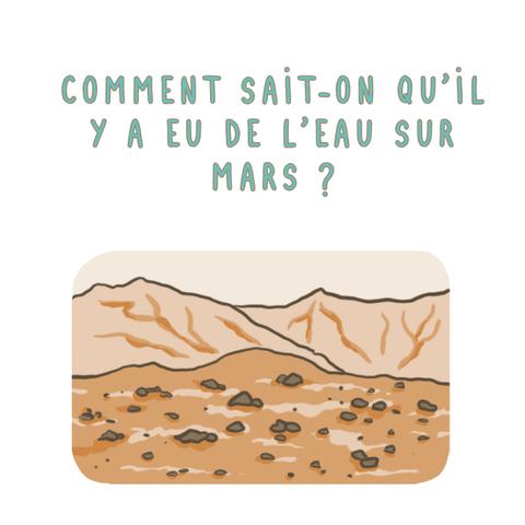 infographie "Comment sait-on qu'il y a eu de l'eau sur Mars ?"