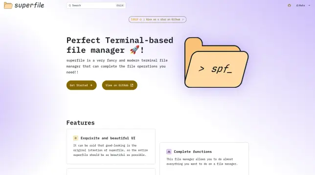 Pretty fancy and modern terminal file manager.