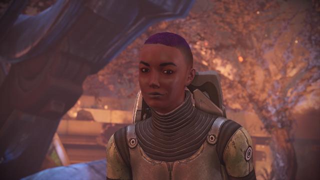 My current fem Shep emerging from the ruins of the Presidium at the end of Mass Effect