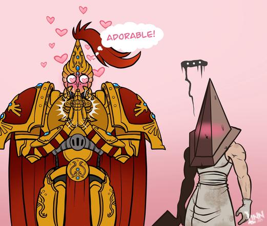 Custodes want to adopt Pyramidhead