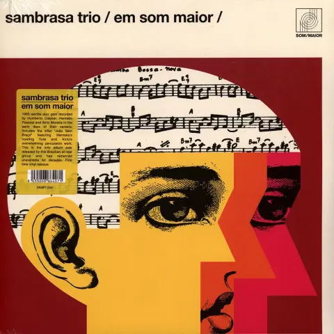 Em som maior is the only album recorded by Sambrasa Trio, a Brazilian group formed by Hermeto Pascoal, Humberto Clayber and Airto Moreira. It was released on an LP in 1965 and presents a fusion of various musical rhythms, including samba and jazz.
