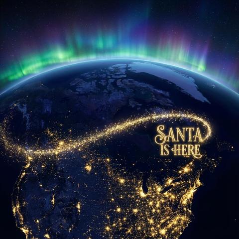 Santa Tracker radar showing Santa arriving in Warman.