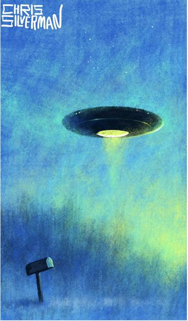 Bildbeschreibung (Deutsch)
Vor einem tietblauen, leicht strukturierten Himmel schwebt ein scheibenförmiges Objekt nahezu regungslos. Aus seiner Unterseite fallt ein weicher, gelblich-grüner Lichtkegel, der nicht zerstört, sondern tastend wirkt - als wurde er beobachten statt eingreifen. Der Hintergrund bleibt diffus und leer, was Stille, Distanz und bewusstes Abwarten vermittelt. Das Bild symbolisiert eine überlegene Perspektive, die nicht von technischer Macht, sondern von Zurückhaltung, Bewertung und Verantwortung gepragt ist.
Image Description (English)
Against a deep blue, subtly textured sky, a disc-shaped object hovers almost motionless. A sott yellow-green beam of light descends from its underside, appearing exploratory rather than forceful — observing instead of intervening. The surrounding space remains diffuse and empty, conveying silence, distance, and deliberate restraint.
The image symbolizes a superior vantage point defined not by technological dominance, but by patience, judgment, and responsibility.🖖