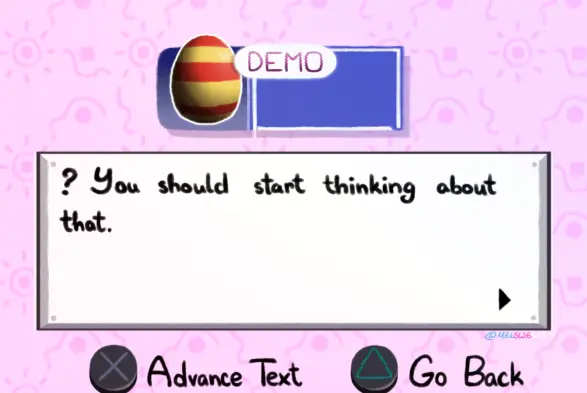 A redraw of the pet info screen of the egg that Care B turns into from Petscop.