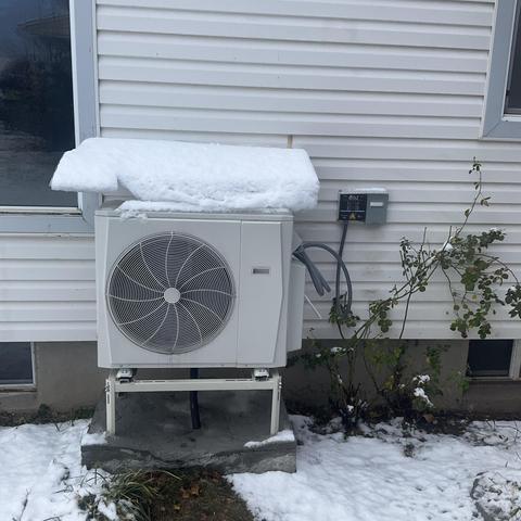 Midea minisplit heat pump outdoor unit.