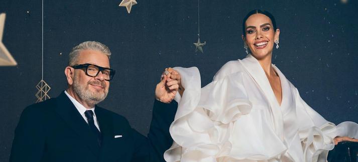 Cristina Pedroche y Alberto Chicote en la foto promocional de las Campanadas. / Antena 3