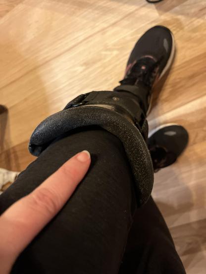 Moss points at the new foam in the cuff , so luxe