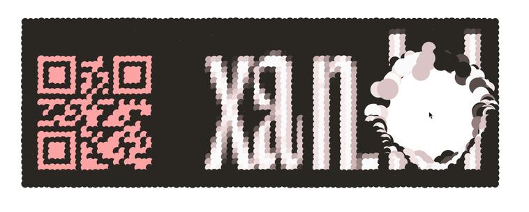 xan.lol button with the old google balls effect, where the lol part is exploded