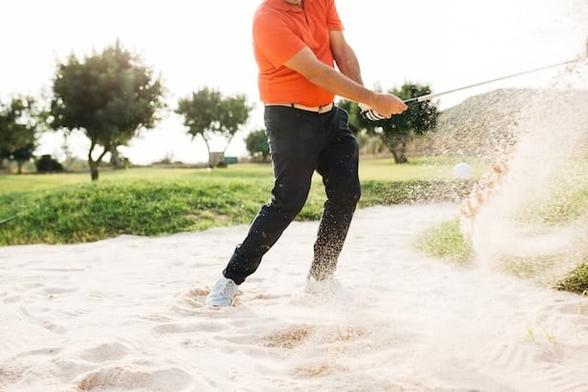 My opponent dug his feet in a bunker, then got another club and did it again. Isn't that building a stance? – Australian Golf Digest