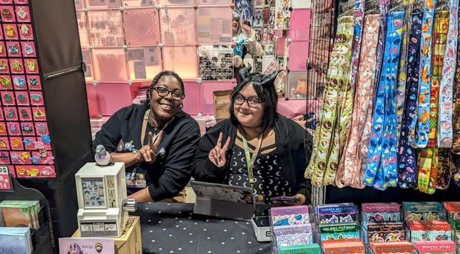 The artists behind StarSalts.  Star*Salts is a small, independent shop based in Southern California.

We're a five-person team consisting of Jackie (our artist!) and her partner Ian (our manager!) We also employ the help of local friends to assist with inventory, packing orders, and operating at conventions.

It's thanks to all of you and your incredible support that we can continuing making the art we love and keep this little shop running!

https://starsalts.com/