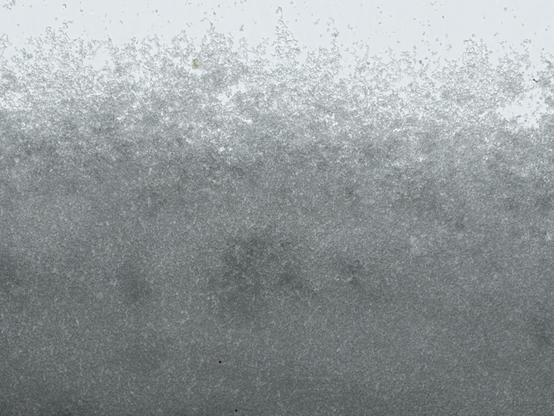 Das Dachfenster zeigt ganz klar die Schneefallgrenze.