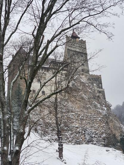 Bran Castle exterior in January 2026